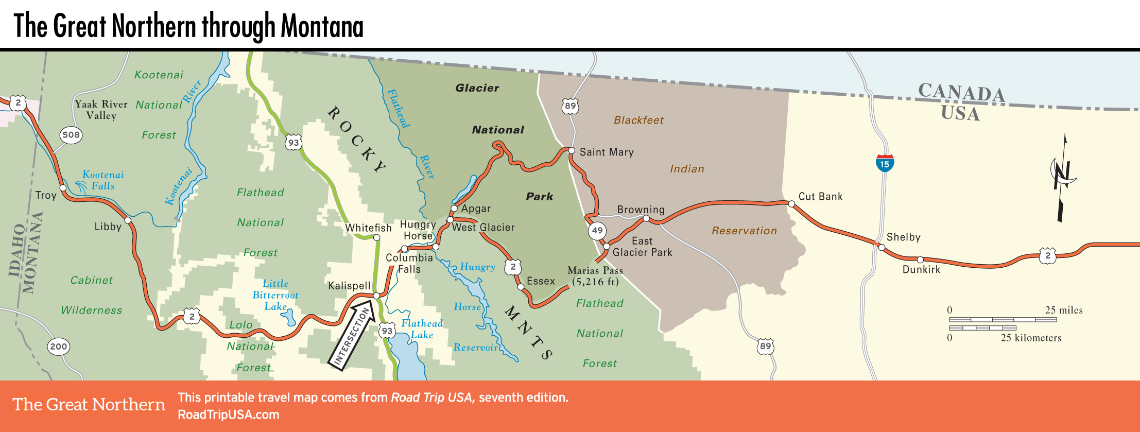 Us Highway 2 Map Us Highway 2 Road Trip – The Great Northern | Road Trip Usa