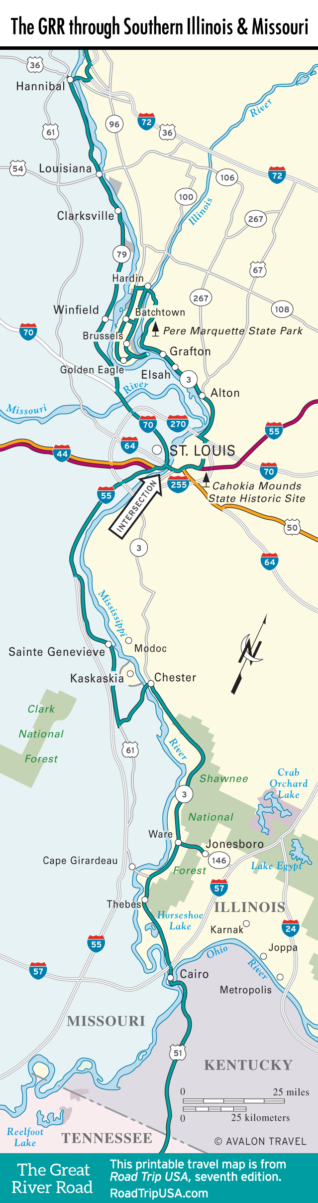 Great River Road - Map