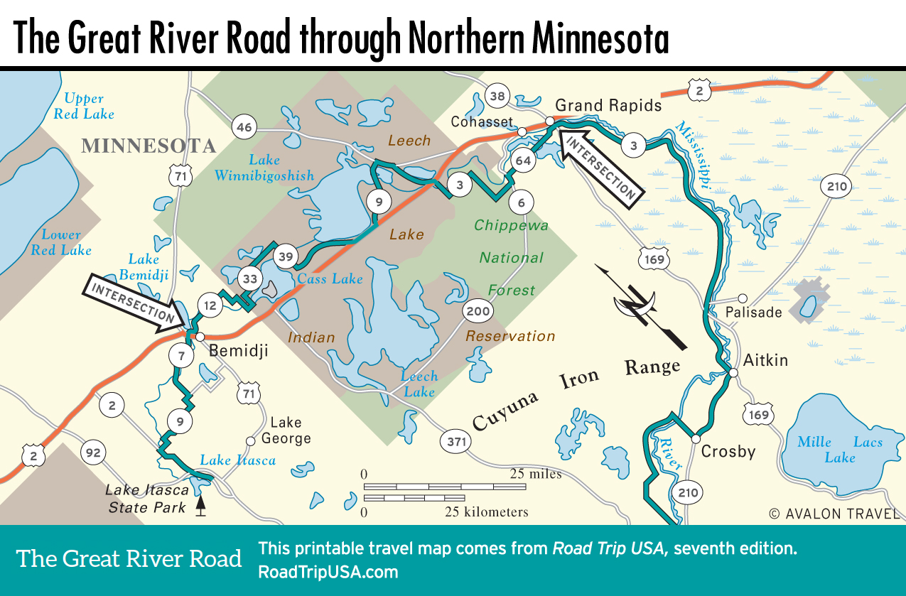Great River Road - Map