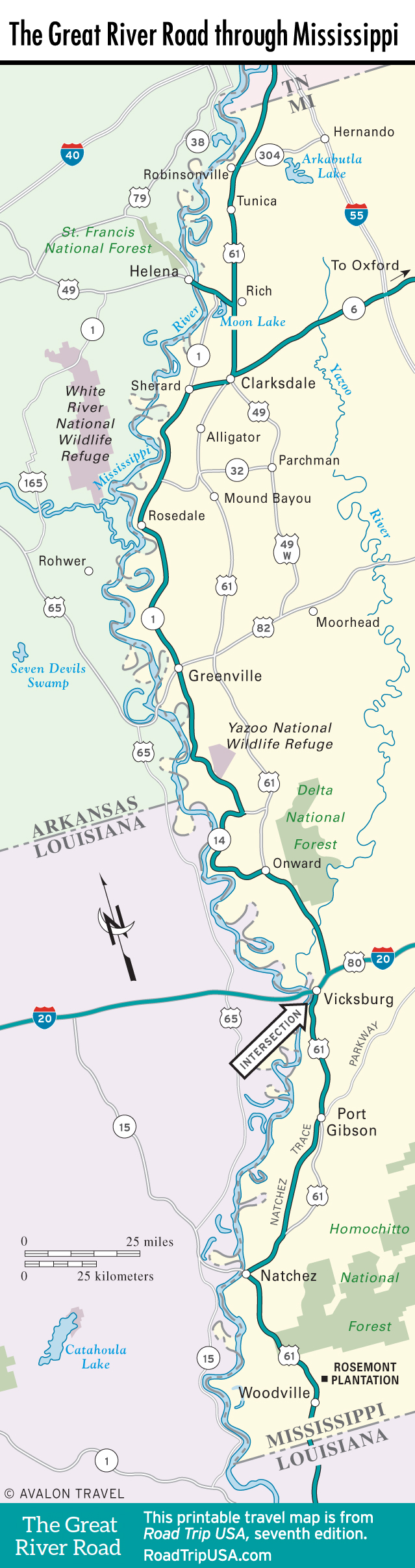 louisiana river road route map