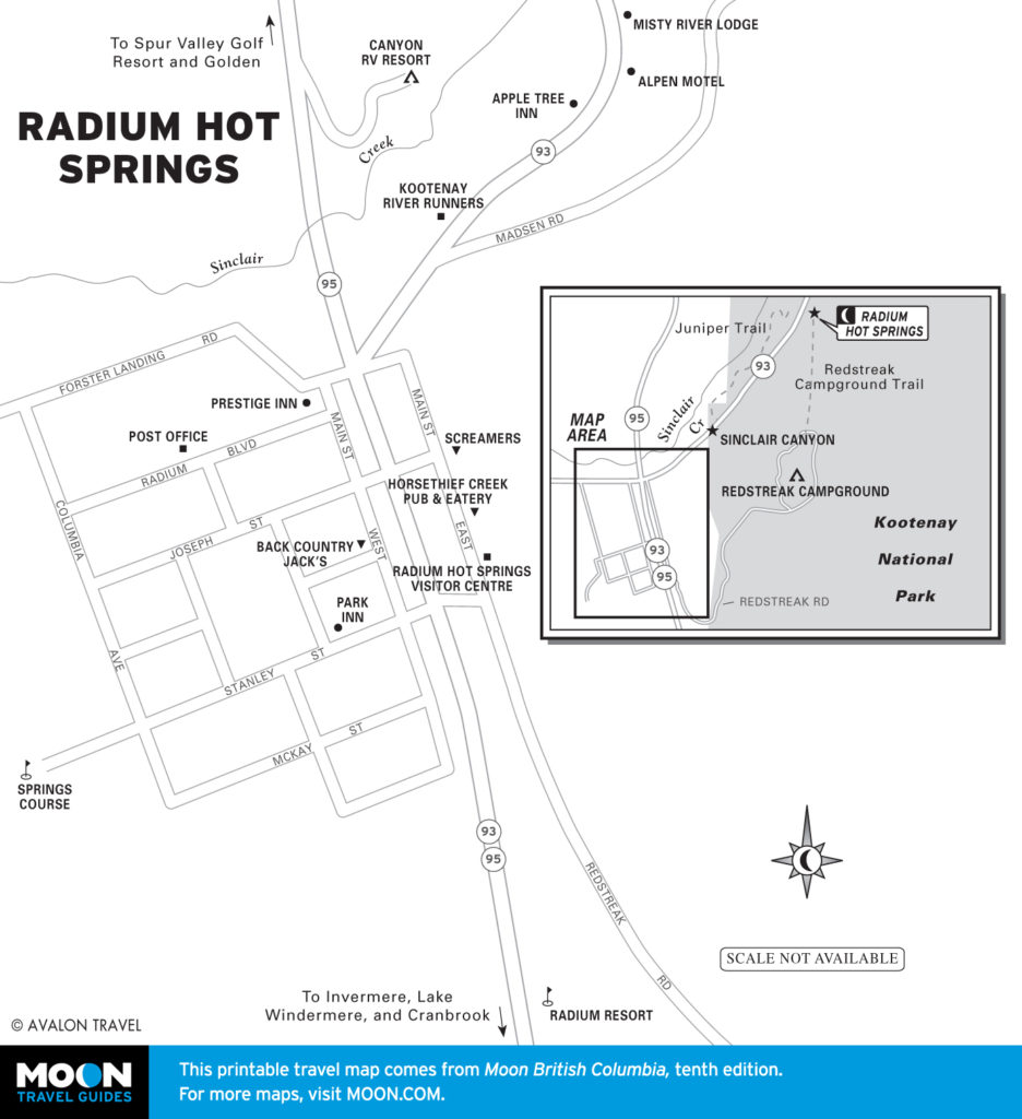 Highway 93 Radium Hot Springs Canada Border To Border Route