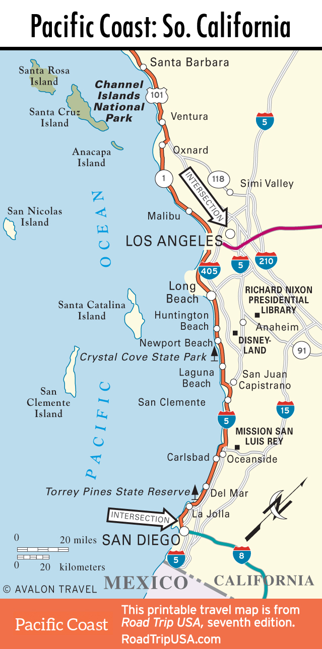 California Coast Drive Map - Rosa Wandie